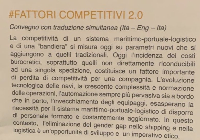 Assarmatori1's tweet photo. #GenoaShippingWeek #27giugno. Il direttore di #Assarmatori Alberto Rossi รจ intervenuto sul tema dei #FattoriCompetitivi 2.0 @GianEnzoDuci #federagenti @guardiacostiera @YoungShipItalia https://t.co/4JUSiZkL9b