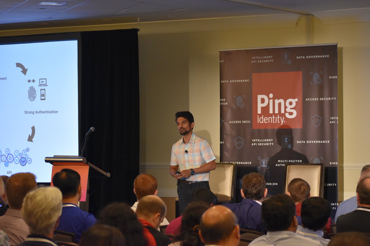 pingidentity's tweet photo. Tarun Madiraju at @ebay & Ping's Andrew Goodman & Ran Ne'man provide a closer look at the signals used by modern #MFA solutions to improve security & enable #passwordless UX at #Identiverse! Learn all about our new intelligent MFA capabilities. -> https://t.co/puTxEUQkwa #PingID https://t.co/uX7JDOfdX1