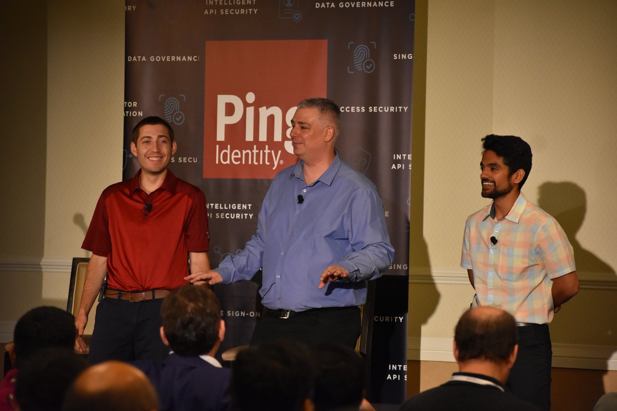 pingidentity's tweet photo. Tarun Madiraju at @ebay & Ping's Andrew Goodman & Ran Ne'man provide a closer look at the signals used by modern #MFA solutions to improve security & enable #passwordless UX at #Identiverse! Learn all about our new intelligent MFA capabilities. -> https://t.co/puTxEUQkwa #PingID https://t.co/uX7JDOfdX1