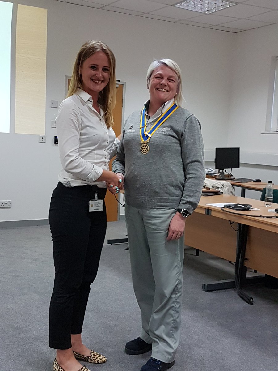 The handover to our new president Kathryn Penk who will make a fantastic president who is full of vigour and has some great ideas for the coming Rotary year #rotary #rotaryinternational #rotarydistrict1180
