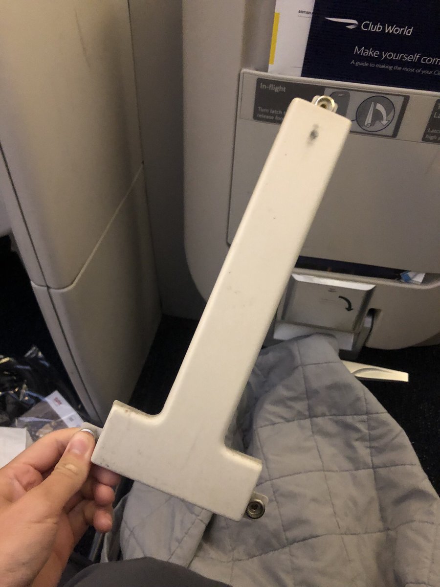 Club world service on <a href="/British_Airways/">British Airways</a>, really not acceptable! Screen fell to bits, barely watchable, disgusting pillow, poor service!