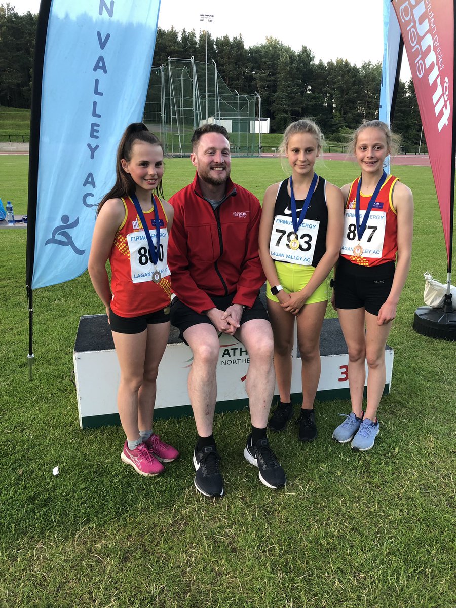 U15 3000m girls winner, these girls could run all evening! #winners #girlpower