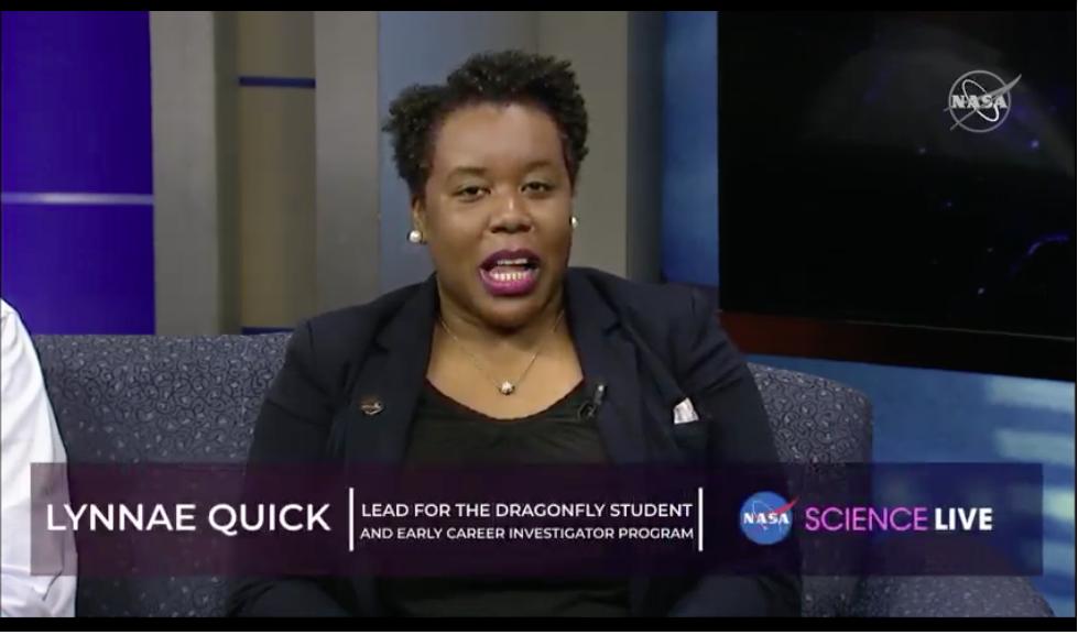 genejm29's tweet photo. #NASA #NewFrontiers - #Draonfly won't fly until 2026 so we want to make sure we have young scientists, a lot of the people designing the mission will be mid career or senior career by then so want to get the next generation involved. https://t.co/fWX3rdOdqg