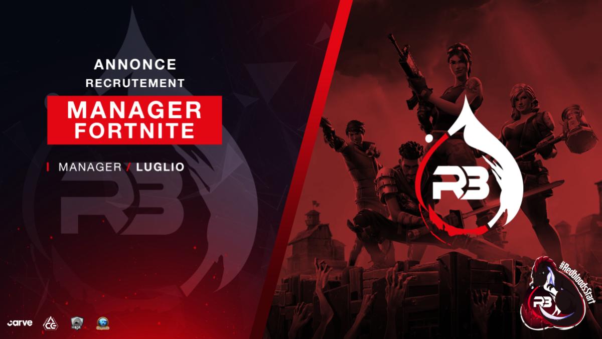 TeamRedBloodsFR's tweet photo. 📢 Annonce 📢

Recrutement de notre manager #Fortnite  :

Head coach :
@RB_Luglio

#RedbloodsStart

#FortniteBattleRoyale #recrutement #esport #managers 
@CarveSocial @ACE_eSport_GG @Dragonium_RPG @MERILETFOUfr https://t.co/3Y9QLOBcTQ