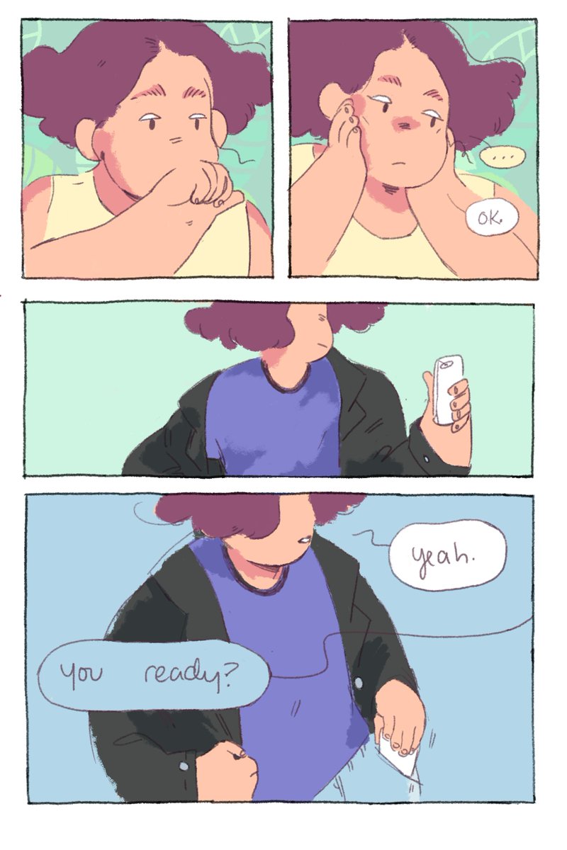i dont think i ever shared the comic i did for We're Still Here, but im still pretty fond of it so here it is -- i made it a little before figuring out i was a boy, wanted to make sth quiet about presentation & dysphoria 