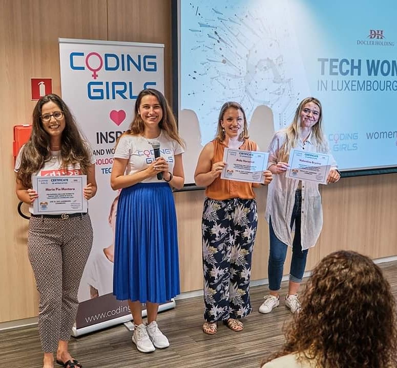 annaradulovski's tweet image. Women Tech in Luxembourg was a blast 🚀🌞👩💻 Luxembourg has a lot of talented professionals and aspiring tech ladies 😊 Thanks @DoclerHoldingLU being a great host and event partner and these cool pictures 😎 #techwomen #womentechnetwork #codinggirls #luxembourg