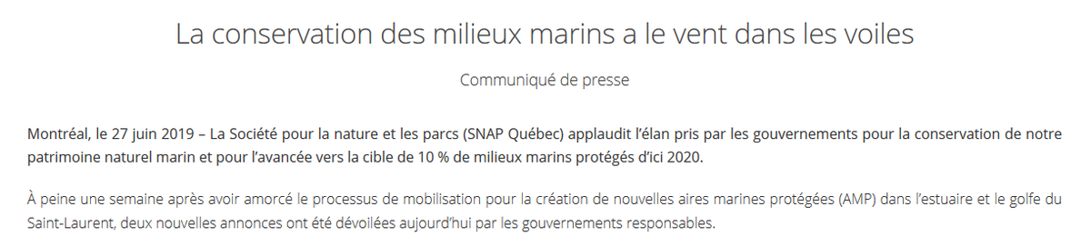 snapqc's tweet photo. La @snapqc applaudit l'annonce des gouvernements aujourd'hui pour la protection et la mise en valeur des milieux marins des Îles de la Madeleine et de l’Est de la baie James: https://t.co/n0yE3tboeA
@FondDavidSuzuki #airesmarinesprotégées #conservation2020 #baleines https://t.co/PgeJdVToUb