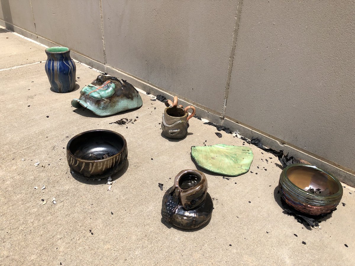Cinco Ranch Art Students first RAKU firing at the RSC. It was a great day and loved seeing the experience generate so much excitement for the upcoming year! <a href="/hs_cinco/">Cinco Ranch HS 3D Art</a> <a href="/PKuhnArt/">Patricia A Kuhn</a> <a href="/KatyISDFineArts/">Katy ISD Fine Arts</a> <a href="/KatyShawCenter/">Robert R Shaw Center</a>