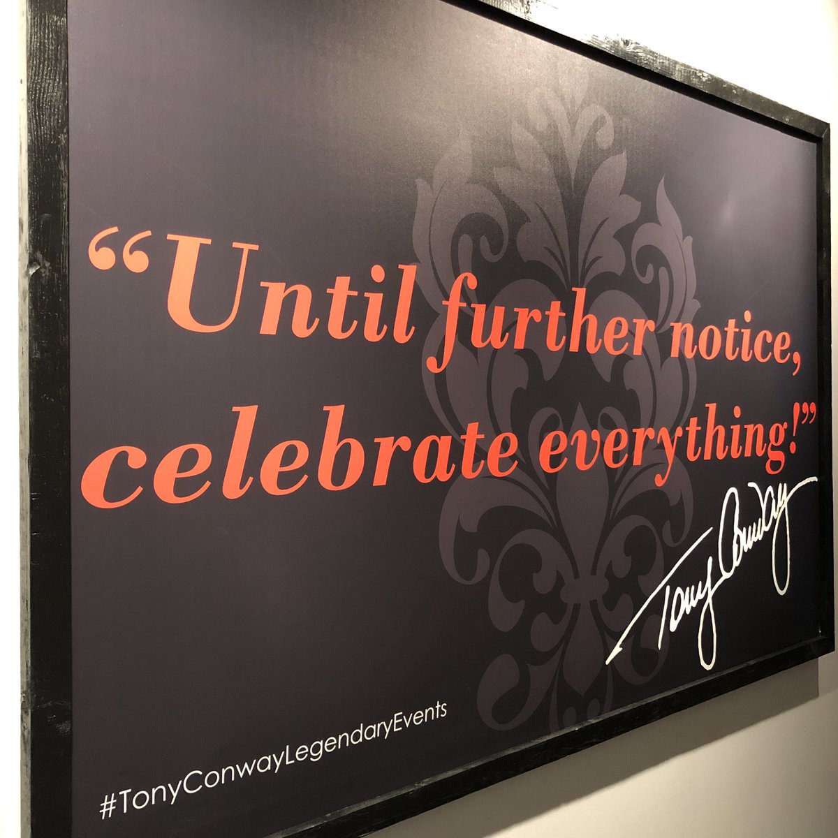 You know you are at Legendary Events when....#TonyConway #eventprofstalk #ThursdayThoughts