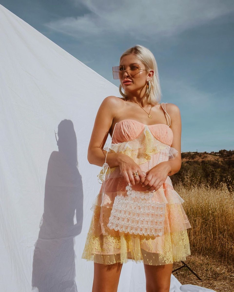 sorbet lace mini dress for love and lemons