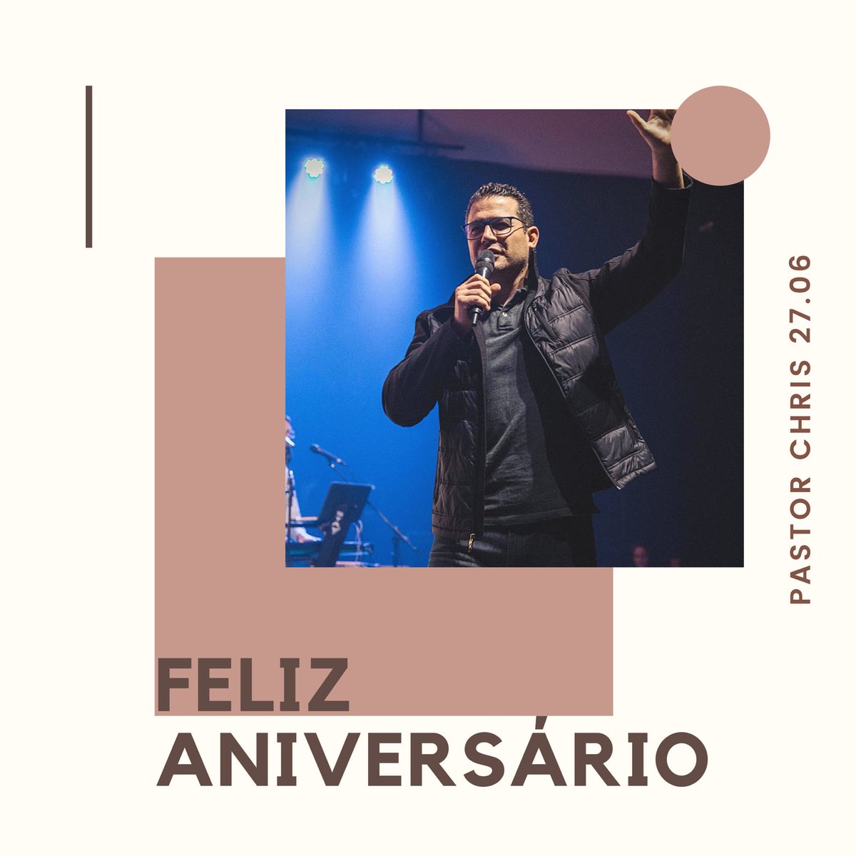 Hoje é aniversário do nosso Pastor!!
Parabéns Chris! Que Deus continue te abençoe e te capacitando!!
Somos muito gratos pelos seus ensinamentos e pelo seu carinho de pai com todos nós!!
Nós do Nazateen amamos você!!