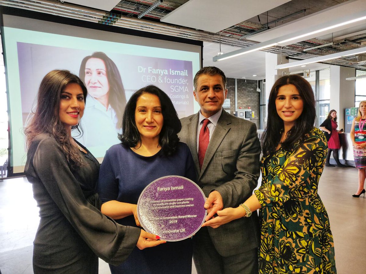 karwanTahir's tweet photo. Joined State Minister for Small Business @KellyTolhurst, colleagues & students from @WaterfrontUTC to celebrate the unveil of @FanyaIsmail's #purpleplaque 4 paper coating 2 eradicate single-use plastic
Congratulation #KurdistanHasTalent
#innovateuk #womenininnovation #WII19 https://t.co/zBEH1CxprC
