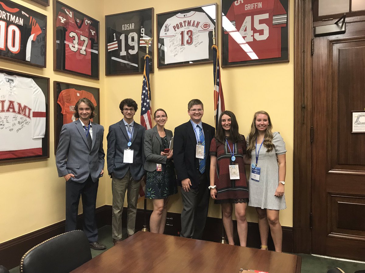 SpencerG617's tweet photo. Big thanks to @senrobportman and his Legislative Aide, Sara Bell, for giving me and my fellow Ohio Advocates the chance to tell the stories of our loved ones who have Cystic Fibrosis! @CF_Foundation #CFadvocacy https://t.co/umHqRxi93Q