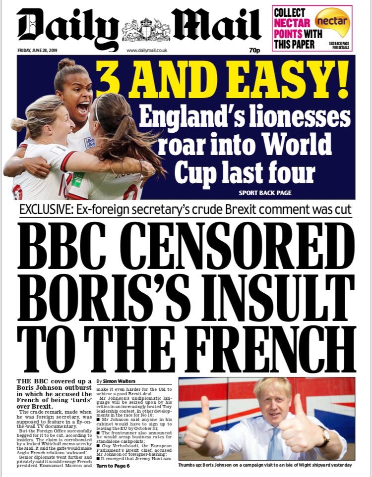 Steve Hawkes On Twitter Presumably Someone Thought This Would Hurt Boris Johnson But Am Pretty Sure Tory Members Will Lap This Up And Feel The Establishment Is After Their Man Https T Co Efkqsiqklq