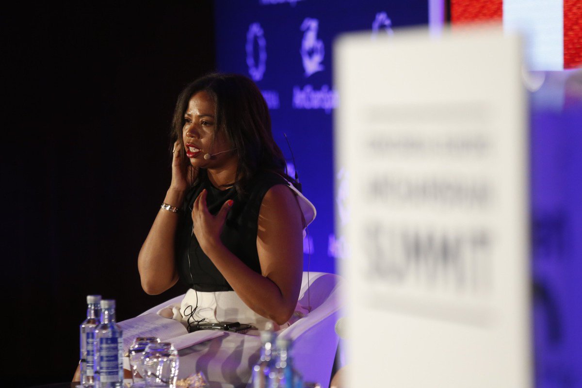 AmChamSpain's tweet photo. "The fair thing is for boards to represent their clients, but we now have the data to show that gender diversity on boards and senior management level are likely to see higher returns” - Kimberley Lewis, Director of Engagement, @HermesEOS #EuropeSummit19 https://t.co/io4WzsDcgl