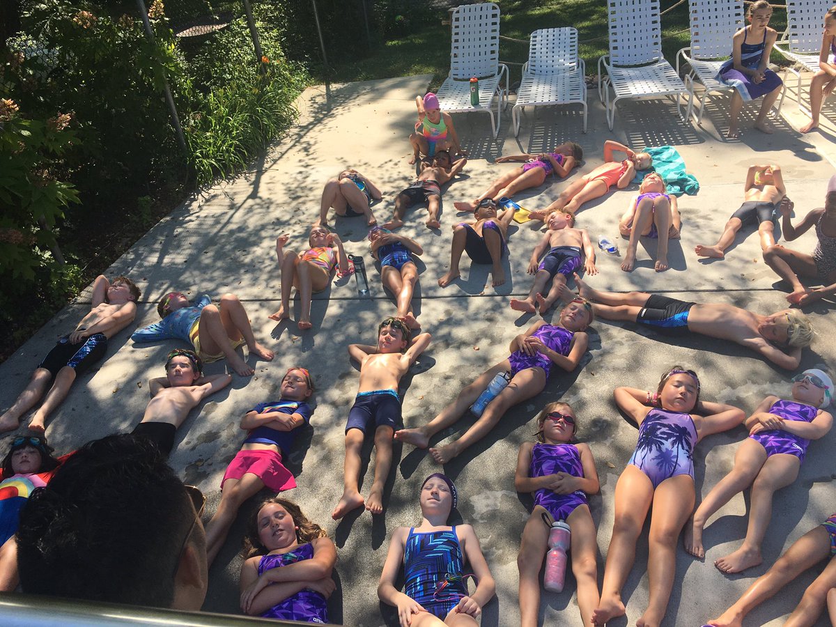 Coach John leading 8 &amp; unders in meditation this morning before our meet on saturday <a href="/swimninja/">Swim Ninja</a> <a href="/swimNVSL/">Northern Virginia Swimming League</a>