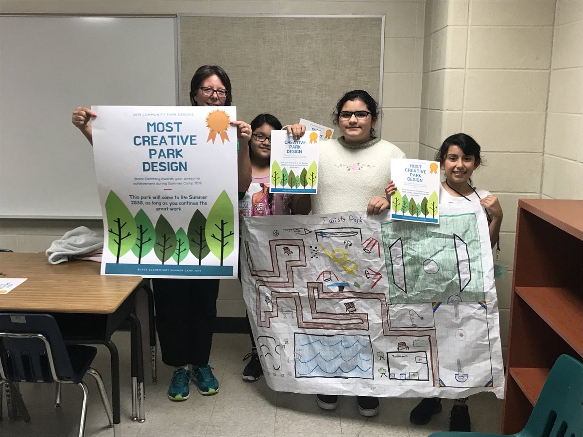 SerjioMedina's tweet photo. Congratulations @blackelem_AISD on winning the most creative park design. #CampBlack #ExploreLearnShare @JaneSkelton https://t.co/MAHyg650Fw