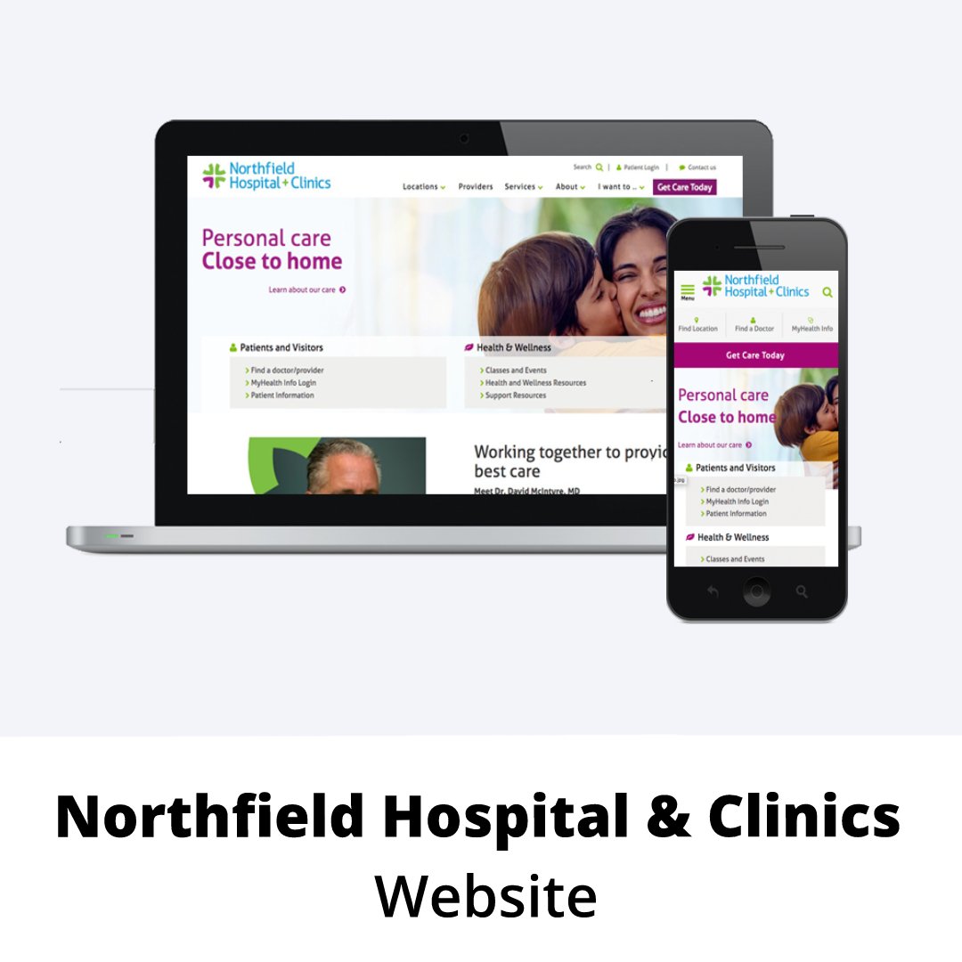 🖥 Check out one of the latest websites we built for Northfield Hospital &amp; Clinics!