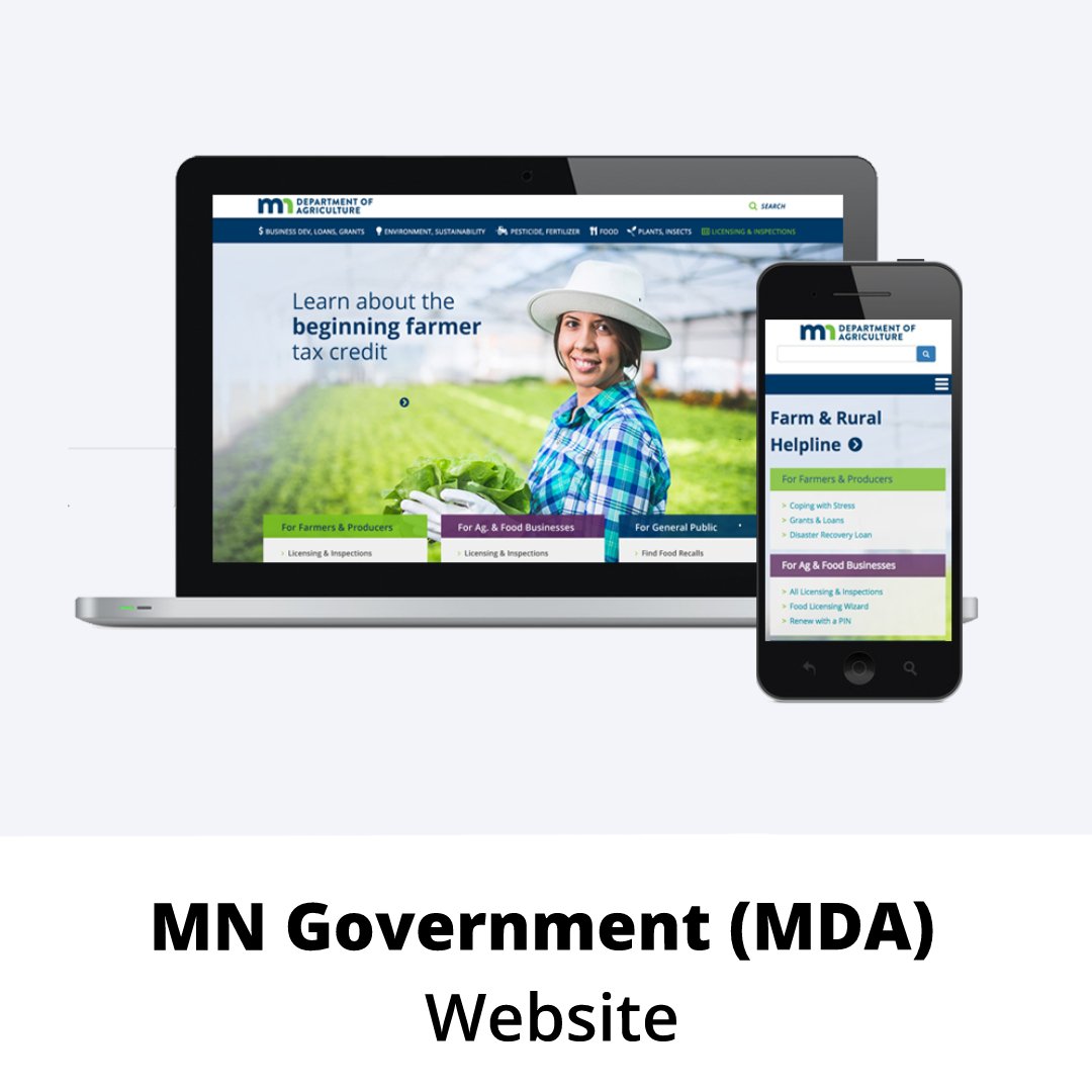 🖥 Check out one of the latest websites we built for Minnesota Department of Agriculture!