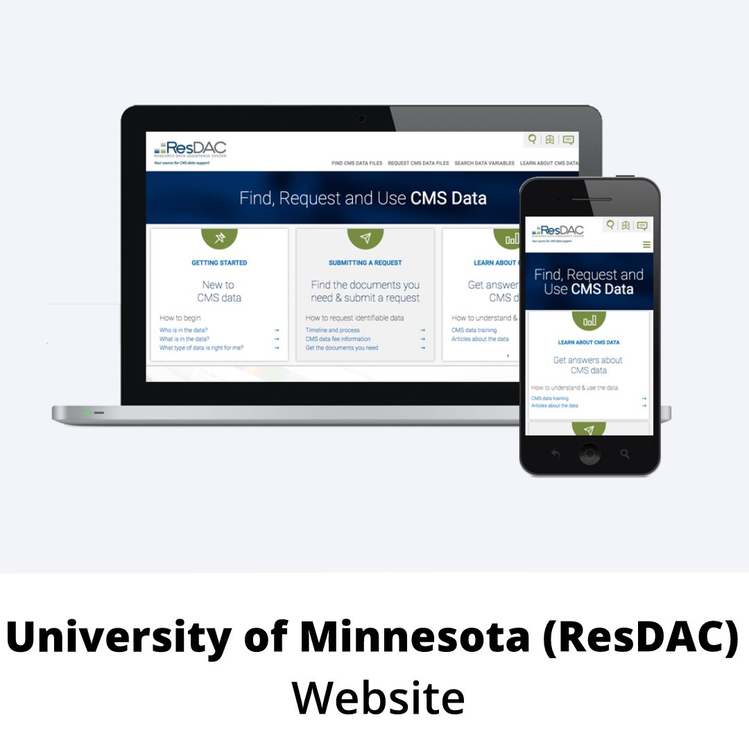 🖥 Check out one of the latest websites we built for the Research Data Assistance Center (ResDAC) within the University of Minnesota!