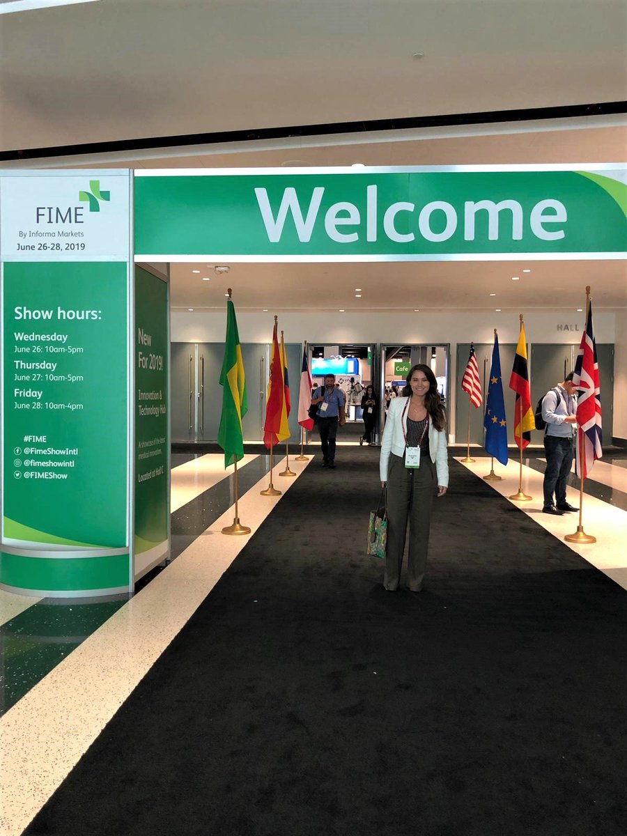 Our Health VP attended the Healthcare Innovation Seminar at @FIMEShow 2019, which focused on the use of technology's best innovations, such as Blockchain, AI, and wearables, to improve patient care.