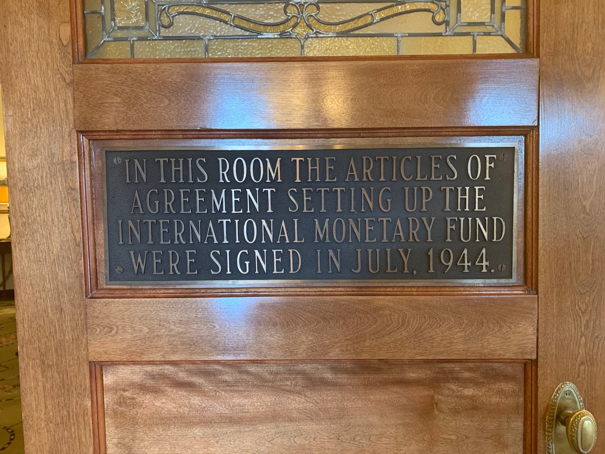 What better (or more nerdy) way to celebrate 75 years of IMF and WB than vacation in Bretton Woods?
