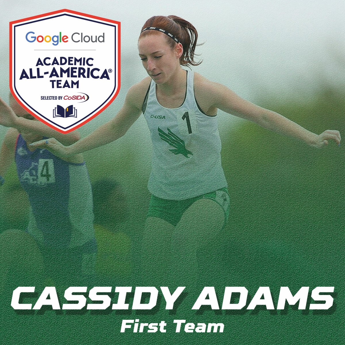 Congratulations to Cassidy Adams on being a Google Cloud Academic All-America® NCAA Division I Track &amp; Field/Cross Country First Team selection! 🥇✳️
#GMG