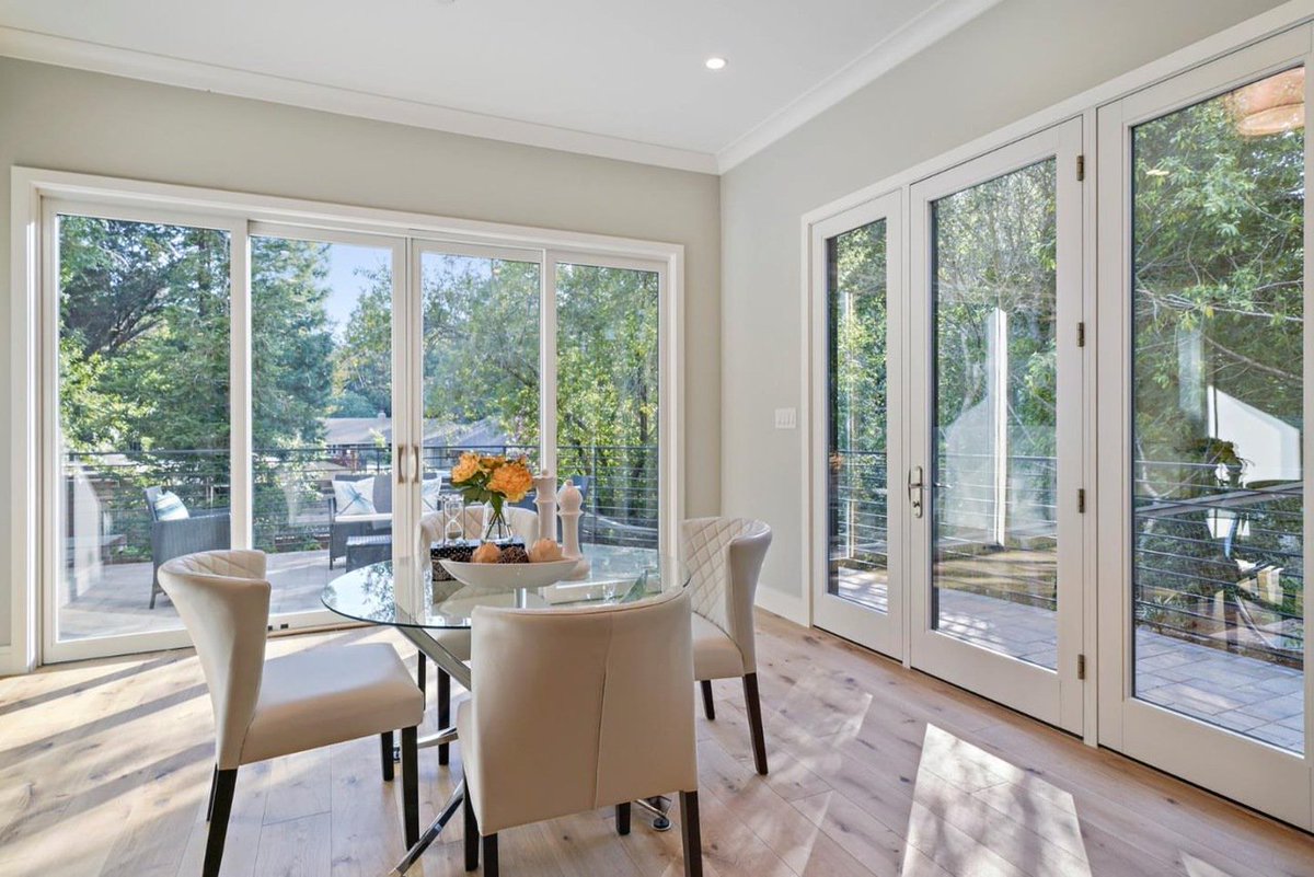 Pella_NorCal's tweet photo. Stunning views in new construction home in Hillsborough. This project features contemporary windows &amp; doors with black exteriors and white interiors #pellanorcal #windows #doors #newconstruction #designers #architect #interiordesign https://t.co/0R4MYPMEqL