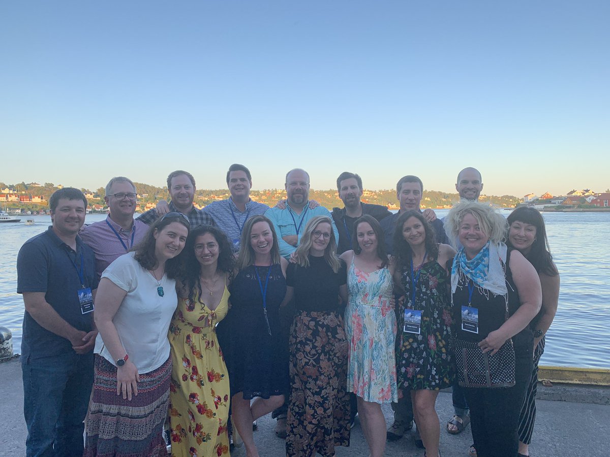 eriefishdoc's tweet photo. The @GLATOS_Fish crew at the #icft2019 #ICFT2019 #2019icft #6thICFT meeting in Arendal, Norway! One of those meetings that will never be forgotten! https://t.co/4PpzIS8KKk