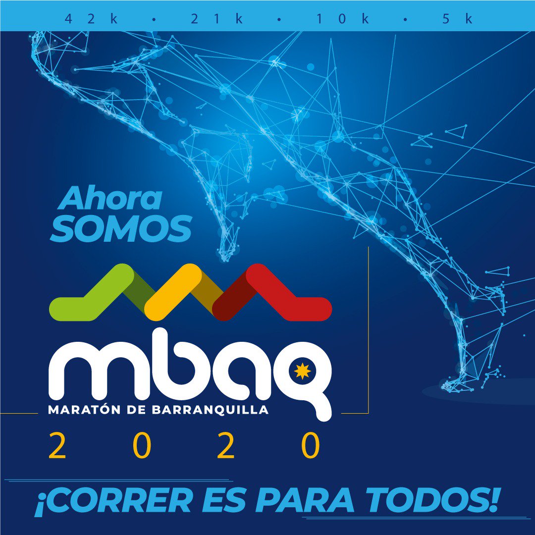 ¡AHORA SOMOS MARATÓN BARRANQUILLA!👏👏👏👏 Menciona a la persona que te acompañará en este reto, está pendiente de nuestras redes para mas información!