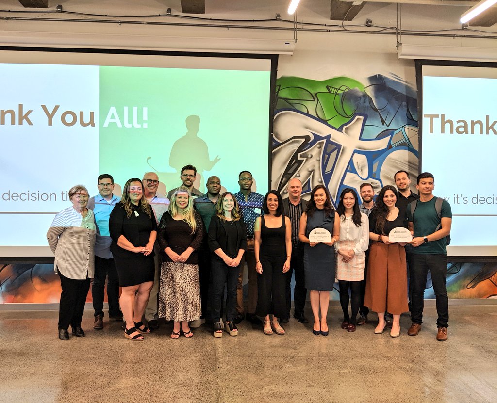 Invest_Ottawa's tweet photo. Congratulations to all the pitchers who showed us their stuff today. It takes a lot of courage to get up there. #IOPreAccelerator Cohort III, we can't wait to see what you'll achieve next! https://t.co/UybFRIX4jT
