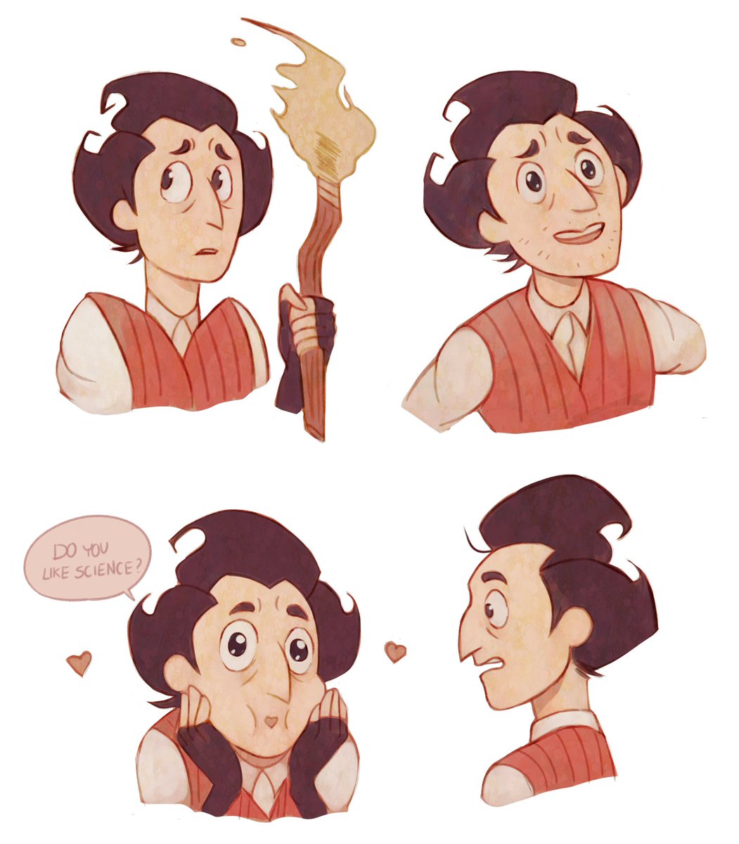 hi__host's tweet photo. Re-post old arts, because lately i'm busy .Wilson in Steven Universe Style. Hope y'all like science !!???
#dontstarve #dontstarvetogether #wilson #wilsonhiggsbury #klei #StevenUniverse  #2016art #art #ArtistOnTwitter https://t.co/xVZYkbn7hd