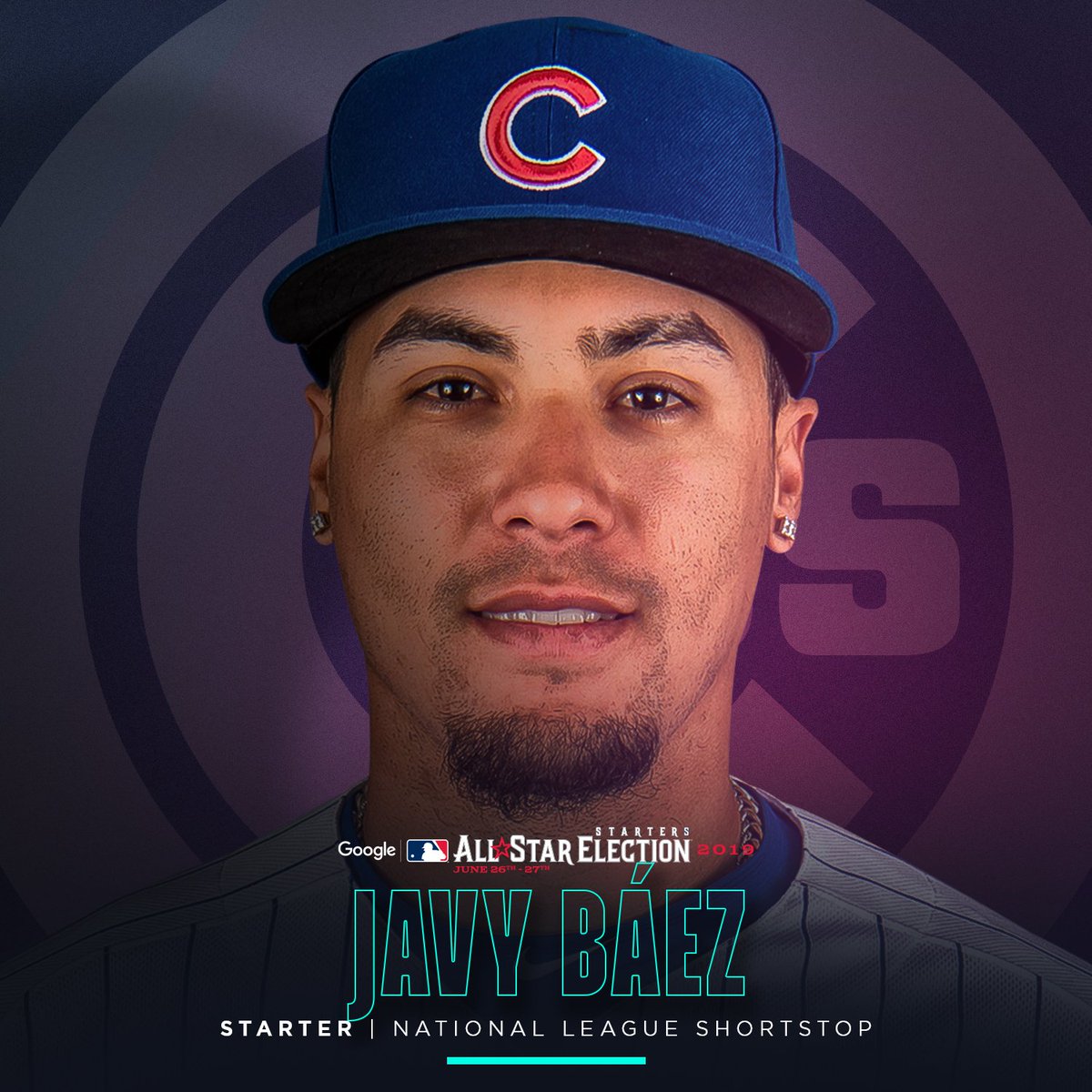 MLB's tweet image. Get ready for some magic.
 
@javy23baez is the starting NL shortstop.