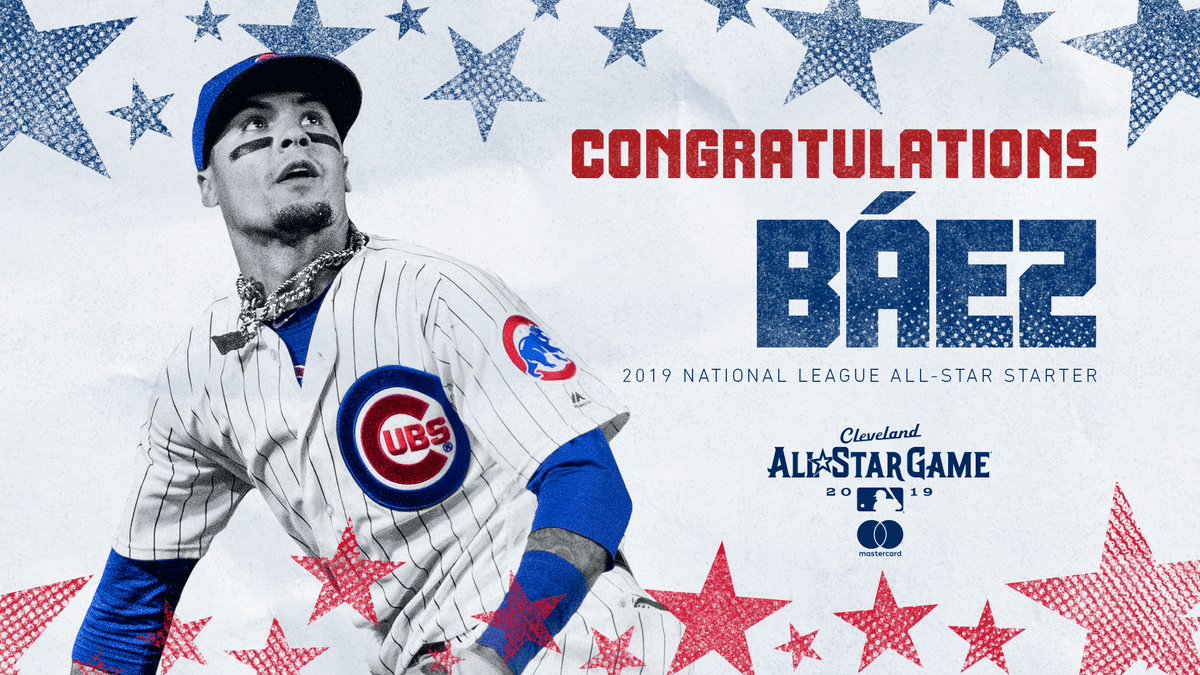 Congratulations to <a href="/javy23baez/">Javier Báez</a>, who has been elected to start his second consecutive All-Star Game!