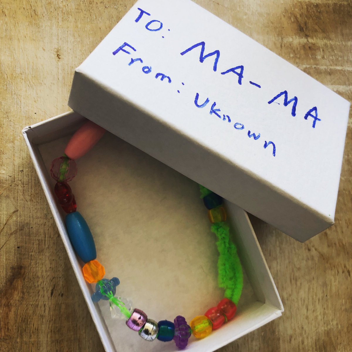 JudgeLaurenLake's tweet photo. A surprise gift from my baby @cjwoodsworld aka “unknown”. 😂 Handmade. Day. Made. 🥰 #LaurenLakeLimitless 
#LimitlessLove
#Mamaandmini
#blackboyjoy https://t.co/Y1XB2NZMot