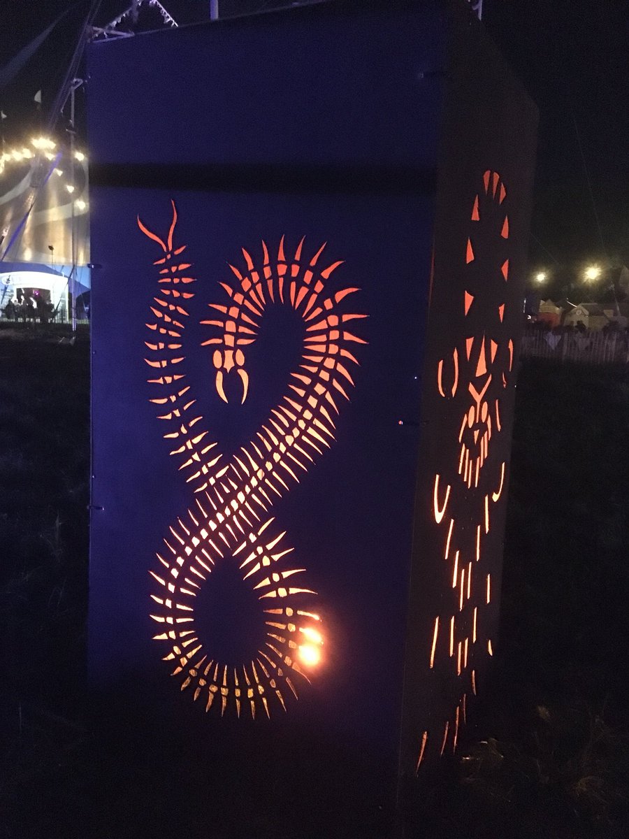 jonahsnr's tweet photo. after a 4am solo night coach i finally made it to glasto!! n did me fire sculptures, love a solo mish yano https://t.co/J35R9QhOBm