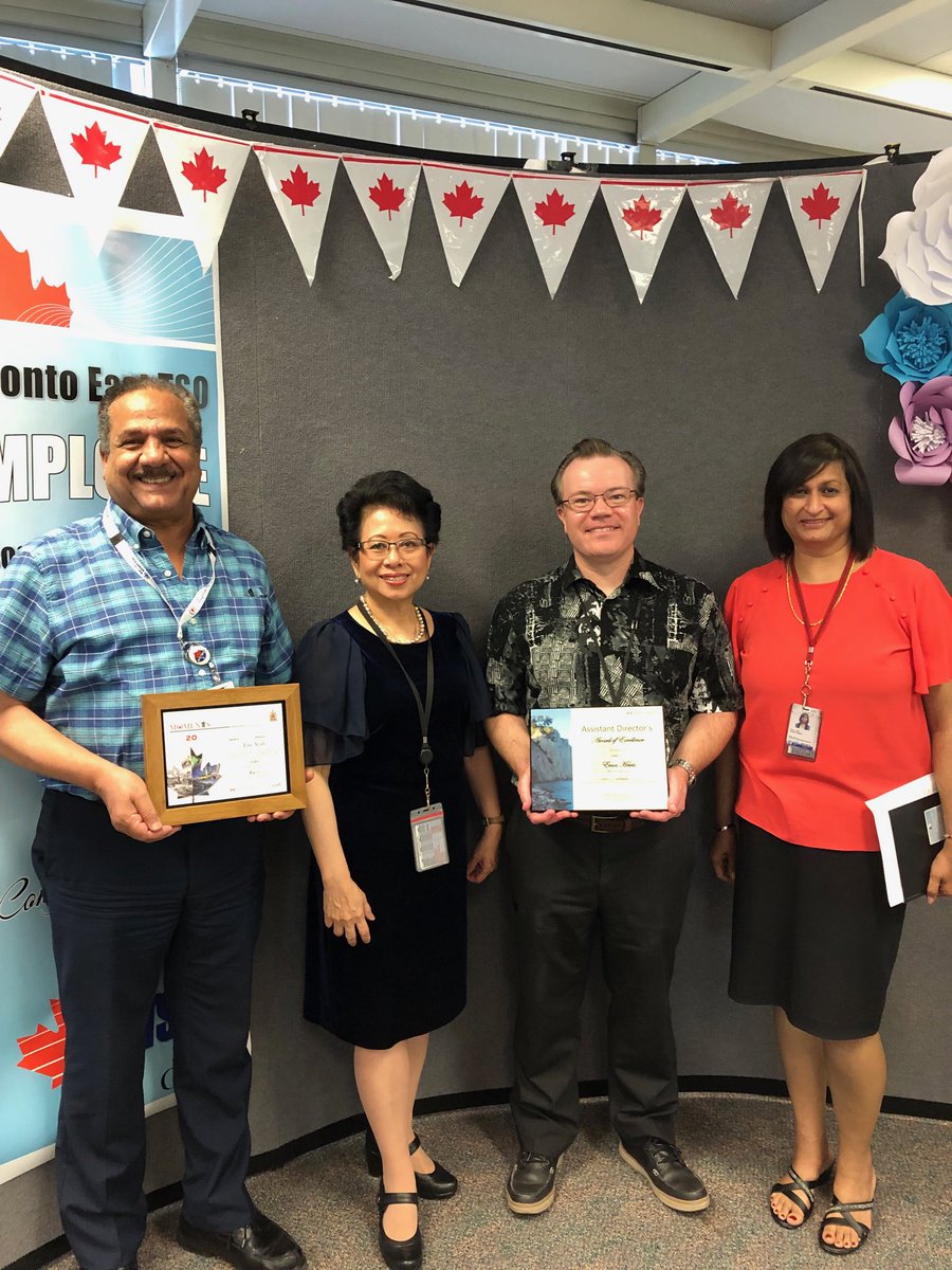 Congratulations to Appeals GST/HST 2018-2019 Award Recipients: Evan Hewis, AD Award for Individual Achievement nominated by Sunita Kotadia; &amp;Tim Azab - 20 yrs. Loyalty Service Award! ⁦<a href="/tim_azab/">Tim</a>⁩ ⁦<a href="/ZahdMoosa/">Zahida Moosa</a>⁩ ⁦<a href="/SufiZaheda/">Zaheda Sufi</a>⁩ ⁦⁦<a href="/RizkMJ/">Matthew Rizk</a>⁩ <a href="/CathyHawara/">Cathy</a>⁩