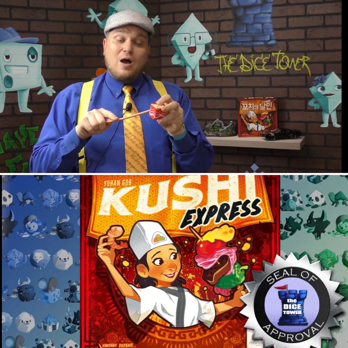 iMandooGames's tweet photo. Dice tower approved! Thanks, Tom.
https://t.co/yfKPOgX1Fs
#mandoogames #KushiExpress #bgg #j2s #ボードゲーム #boardgames https://t.co/fHOhmIo5WQ