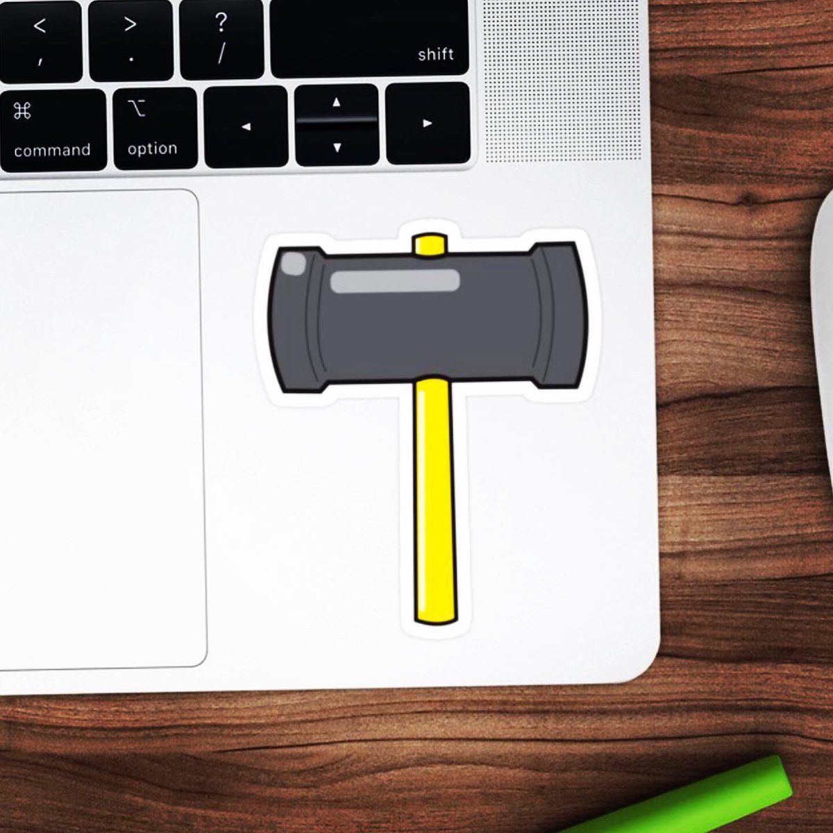 BehemothVisuals's tweet image. Check out our weapons collection! Smash Bros. Hammer sticker and more!