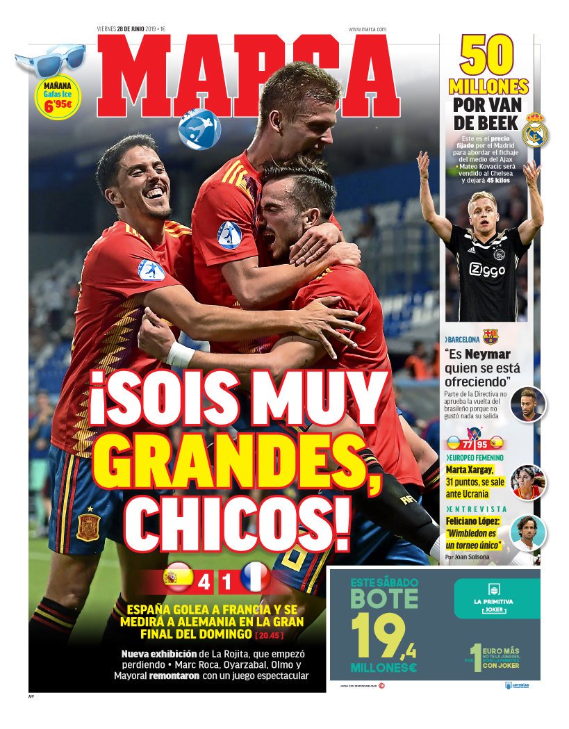 Football España on "Friday's front page headlines from Marca, Diario AS &amp; El Mundo Deportivo, in https://t.co/SftE4wiKVZ" / Twitter