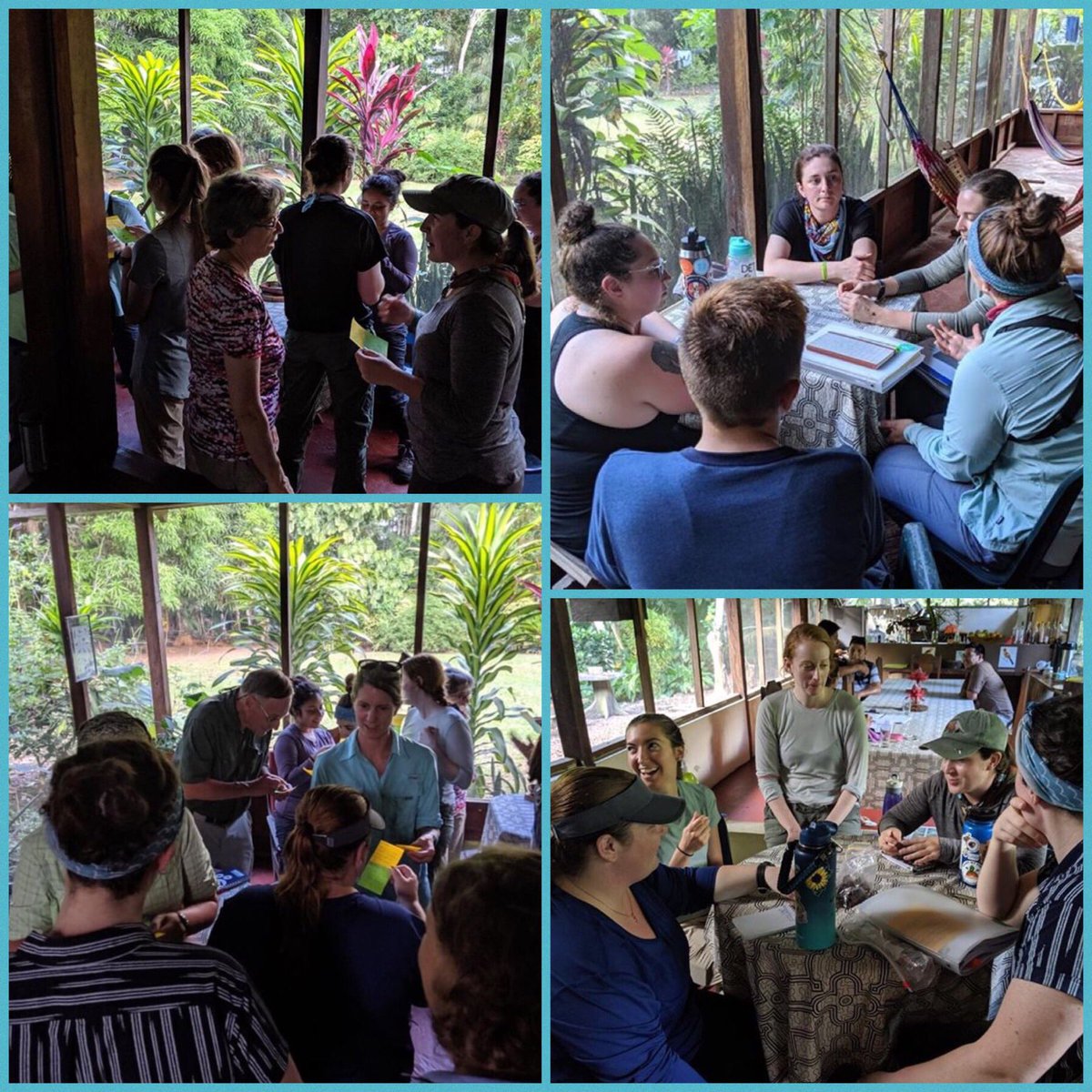 kaganaustralia's tweet photo. What do you do when you’re in the middle of the Amazon? @KaganOnline structures of course! These teachers are using Quiz Quiz Trade and Talking Chips during a teacher development project in South America. #teachers #kaganaded #aussieteachers #cooperativelearning https://t.co/2lwVOyp45d