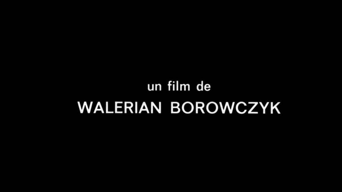 • L'amour monstre de tous les temps (1977)• Une collection particulière’ (1973) • Szkoła (1958) • Rosalie (1966)- Directed by Walerian Borowczyk