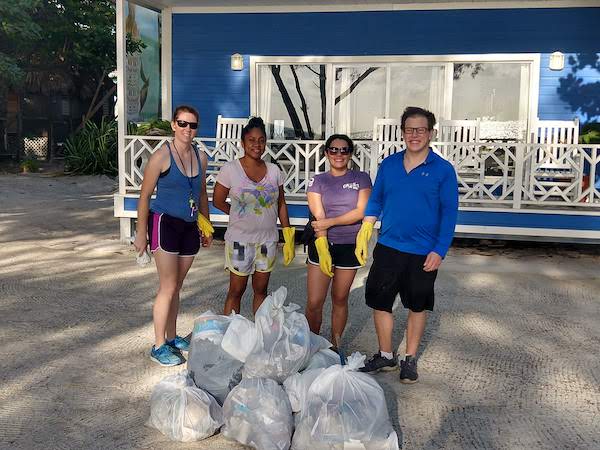 GrandBaymen's tweet photo. Join the ECI/Grand Baymen team tomorrow at 7am for our monthly beach cleanup! We meet every last Friday of the month to do our part in keeping the island beautiful. #keepsanpedroclean #belize #community #ittakesavillage #ambergriscaye #thisisourhome https://t.co/K9pkchM9EI