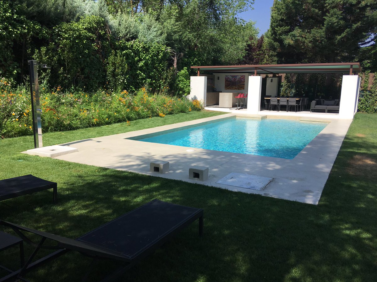 PictMeadowSpain's tweet photo. Una piscina de flores para escaparse del calor y de la ciudad. Nuestra mezcla El Dorado se colocó como tepe hace apenas un mes en este jardín de Madrid. Y esta espectacular! #pictorialmeadows #tepe #veranoentreflores #pradera #flores #ElDorado #vanessadetoledo #tapizverde https://t.co/i80eROZBWZ