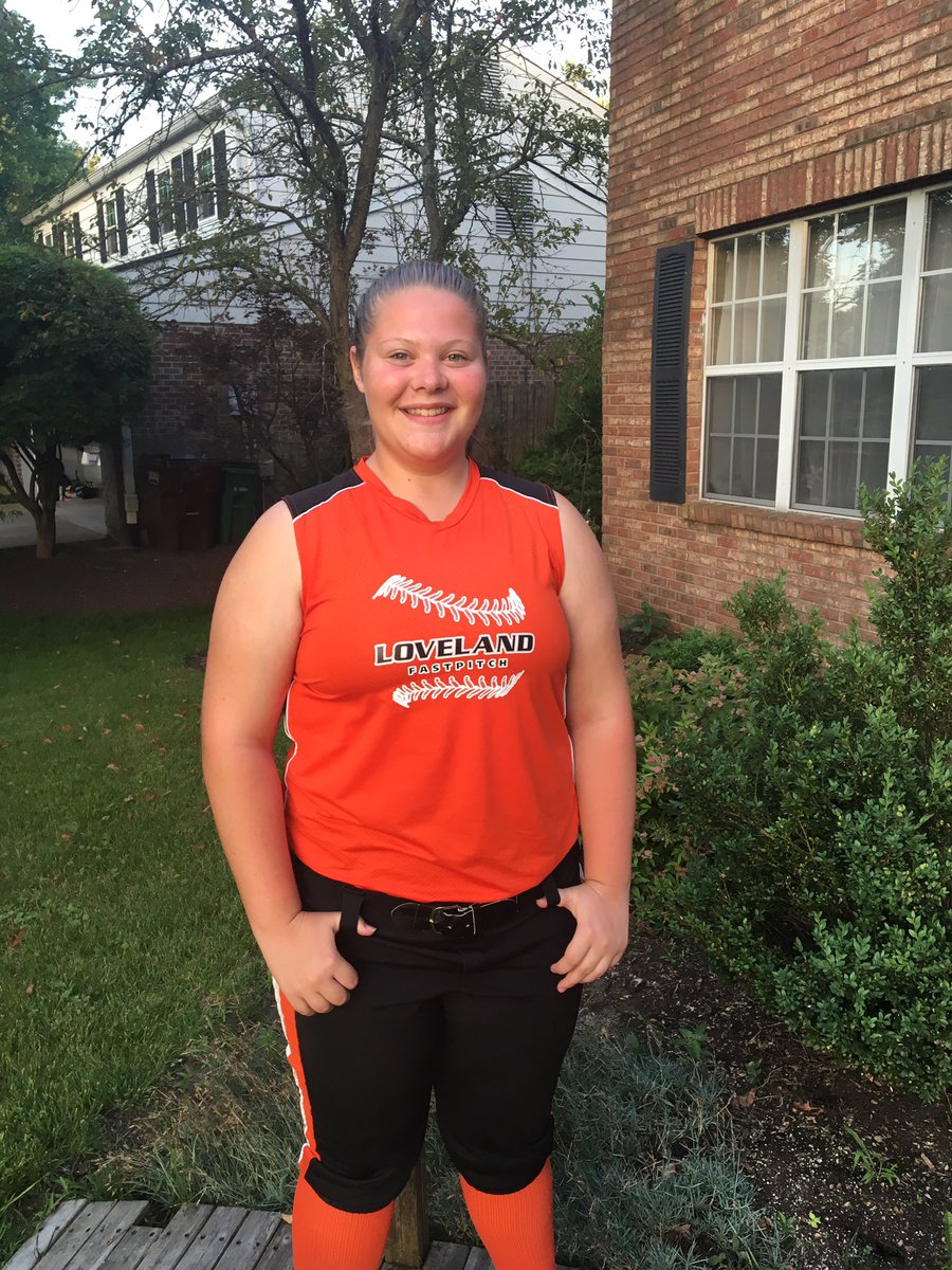 Home from a great game where this girl pitched 13 batters in 3 innings- 4 struck out swinging, 2 struck out looking and the only hit popped up in the infield. Not bad for a girl with just 6 months of pitching experience. #goalsetter #goalgetter <a href="/ally_vball/">Ally Flugel</a>