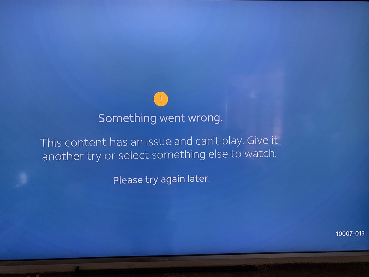 SMIDBEZ's tweet photo. @DIRECTVNowHelp I’m honestly soooooo tired of seeing this message. It happens about 5 times per episode I try to watch!! Whether it’s a pre-recorded show or live but only happens on my Samsung tv #BeyondAnnoyed https://t.co/He2o7XsWgd