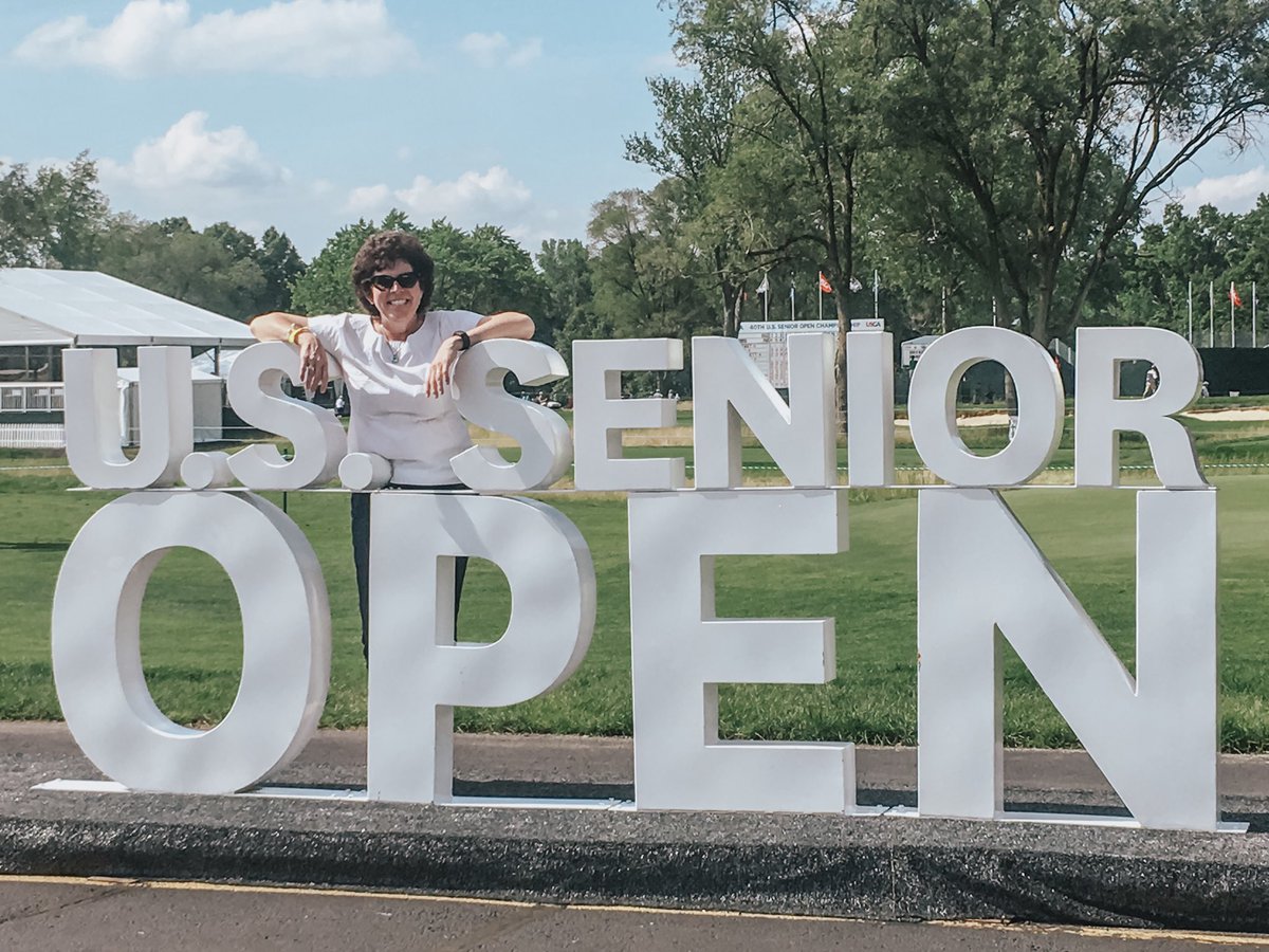 Having fun at the #USSeniorOpen. Great event at the @WarrenGCatND! ☘️