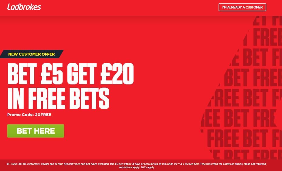 Freebetsgo's tweet image. Bet £5 Get £20 Free Bets Click&amp;gt; bit.ly/LADBROKESOFFER  #freebetclub