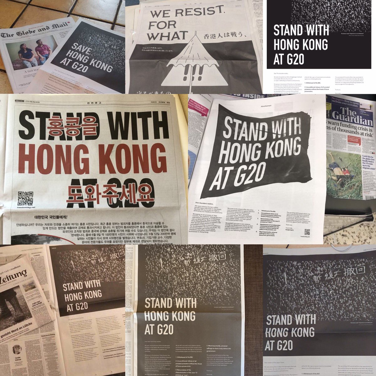 kmairkean's tweet photo. #antiELAB #FreedomHKG 
Really touched😭😭😭 stand with HK!!! https://t.co/yWirFoEQTG