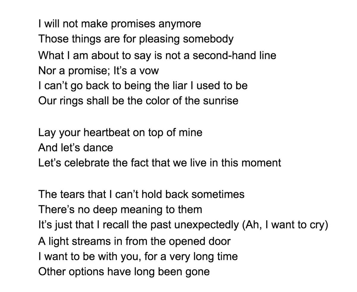 Vajrin ft. ปั่นนิยาย on Twitter "RT EENlX transcript of chikai/don’t think twice’s lyrics